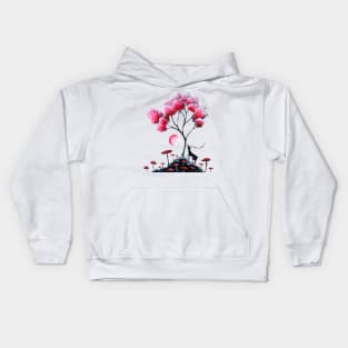 Pink Blossom Tree Kids Hoodie